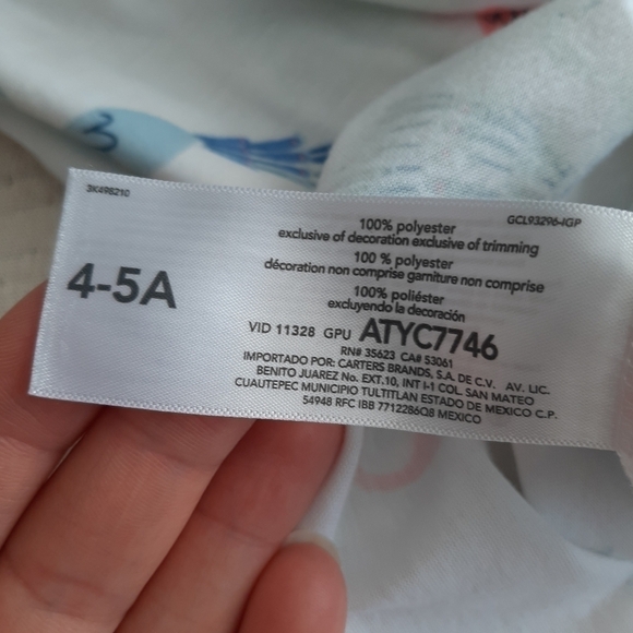 Carter's night dress size 4-5 years - Picture 6 of 6